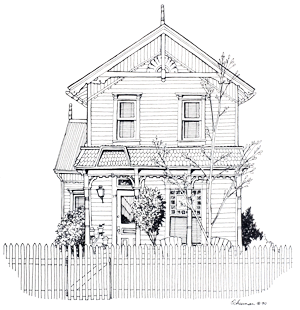 Fournier House line drawing